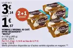 E.Leclerc Nestlé - viennois l'original au café offre découverte offre