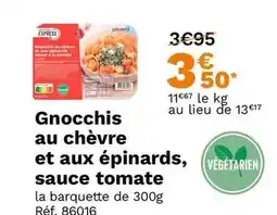 Picard Picard - gnocchis au chèvre et aux épinards, sauce tomate offre