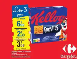 Carrefour Carrefour - barres céréales frontiers offre