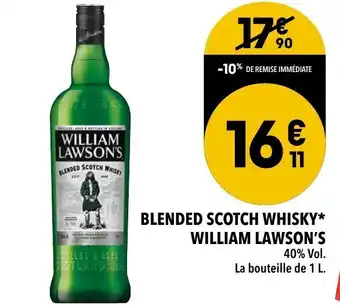 Supeco Blended scotch whisky william lawson's offre