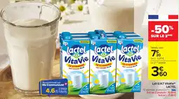 Carrefour Lait u.h.t vitavie lactel offre