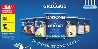 Carrefour Yaourt à la grecque danone offre