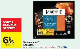 Carrefour Saumon fumé labeyrie offre