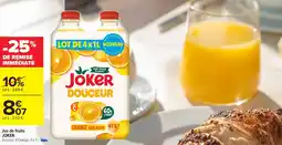 Carrefour Jus de fruits joker offre