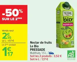 Carrefour Nectar de fruits le bio pressade offre