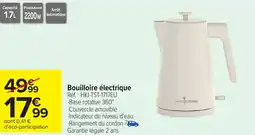 Carrefour Bouilloire électrique offre
