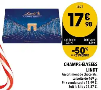 Supeco Champs-élysées lindt offre