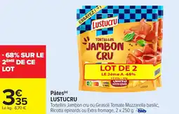 Carrefour Pâtes lustucru offre