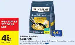 Carrefour Ravioles à poêler saint jean offre