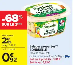 Carrefour Salades préparées bonduelle offre