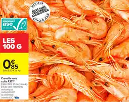 Carrefour Crevette rose cuite asc offre