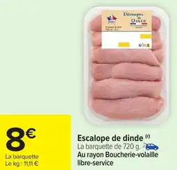 Carrefour Escalope de dinde offre