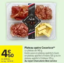 Carrefour Plateau apéro Cocoricco offre