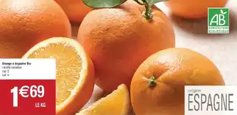 Cora x Carrefour Orange à déguster bio offre