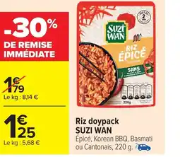 Carrefour Riz doypack suzi wan offre