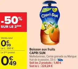 Carrefour Boisson aux fruits capri sun offre