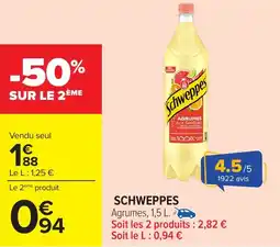 Carrefour Schweppes offre