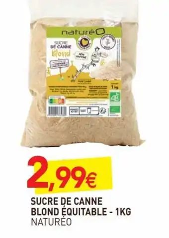 naturéO Sucre de canne blond équitable offre