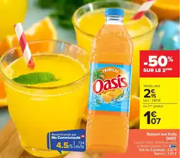 Carrefour Boisson aux fruits oasis offre