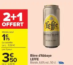 Carrefour Bière d'abbaye leffe offre