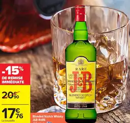 Carrefour Blended scotch whisky j&b rare offre