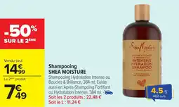 Carrefour Shampooing shea moisture offre