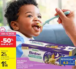 Carrefour Plats blédiner bledina offre