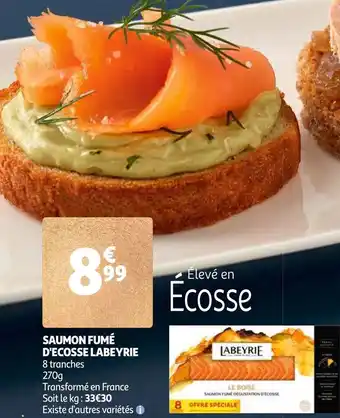 Auchan Supermarché Saumon fumé d'ecosse labeyrie offre