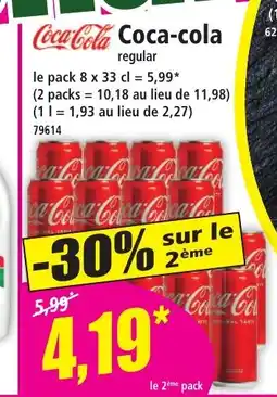 Norma COCA-COLA regular offre