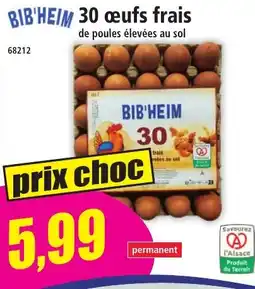 Norma BIB'HEIM 30 œufs frais offre