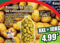 Norma Pommes de terre de consommation offre