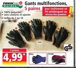 Norma POWER GARDEN Gants multifonctions, 5 paires offre