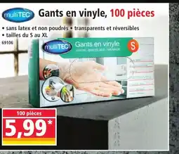 Norma MULTITEC Gants en vinyle offre