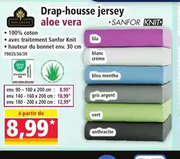 Norma Drap-housse jersey aloe vera offre