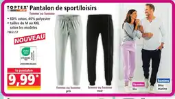 Norma TOPTEX Pantalon de sport/loisirs offre