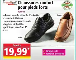 Norma Chaussures confort pour pieds forts offre