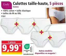 Norma Culottes taille-haute, 5 pièces offre