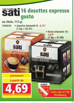 Norma SATI 16 dosettes expesso gusto offre