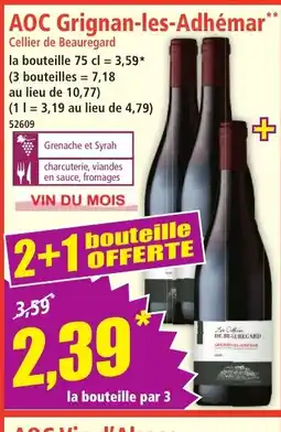 Norma AOC Grignan-les-Adhemar offre