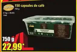 Norma 150 capsules de café offre