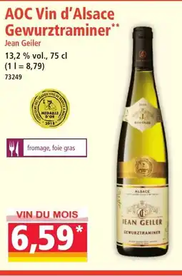 Norma AOC Vin d'Alsace Gewurztraminer offre