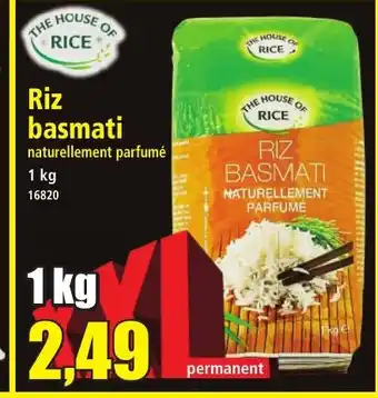 Norma THE HOUSE OF RICE Riz basmati offre