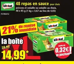 Norma 48 repas en sauce pour chats offre
