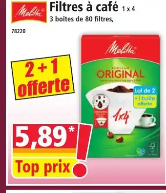 Norma MELITTA Filtres à café offre