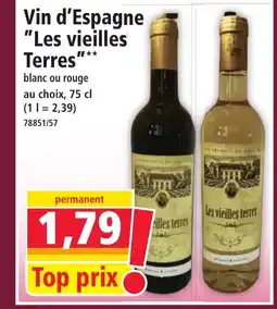 Norma Vin d'Espagne Les vieilles Terres offre
