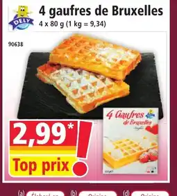 Norma 4 gaufres de Bruxelles offre