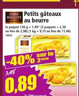 Norma FEINY BISCUITS Petits gâteaux au beurre offre