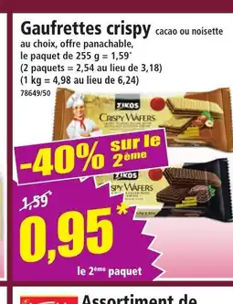 Norma Gaufrettes crispy offre