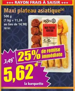 Norma Maxi plateau asiatique offre