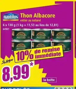 Norma NAUTILUS Thon Albacore offre